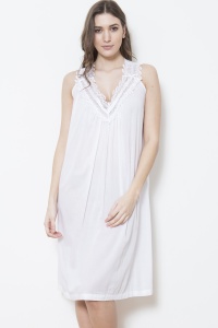 Betty Cotton Voile Sleeveless Nightdress